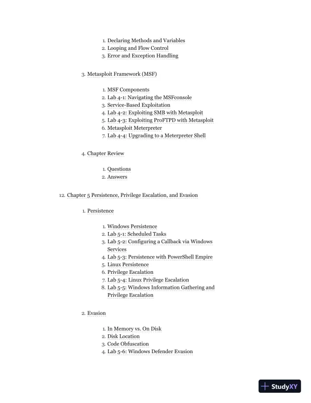 GPEN GIAC Certified Penetration Tester All-in-One Exam Guide (2020) - Page 6 preview image