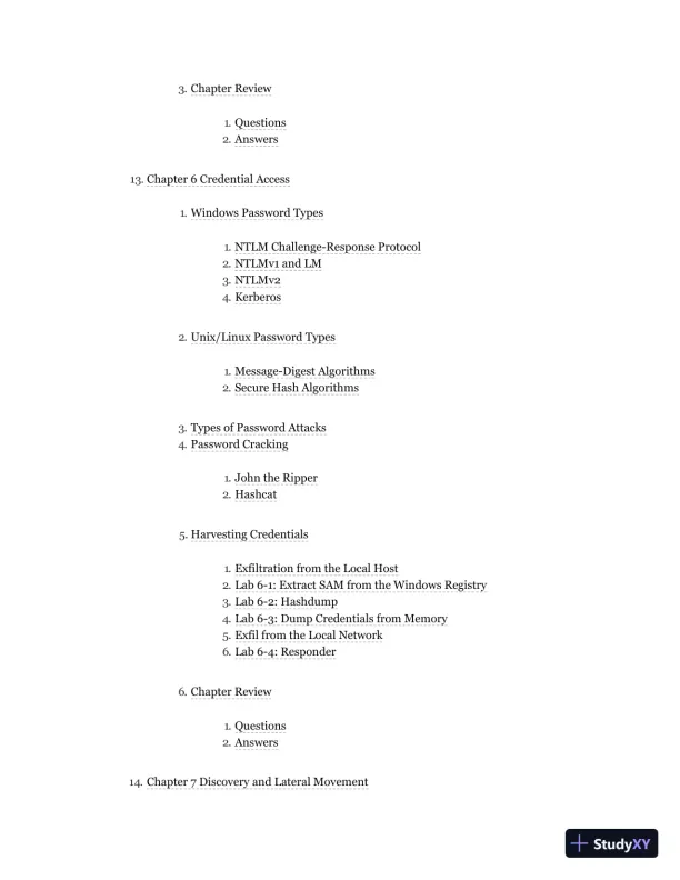 GPEN GIAC Certified Penetration Tester All-in-One Exam Guide (2020) - Page 7 preview image