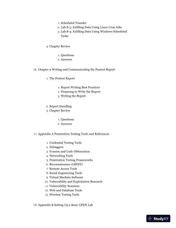 GPEN GIAC Certified Penetration Tester All-in-One Exam Guide (2020) - Page 9 preview image