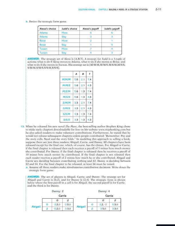 Games, Strategies, and Decision Making Second Edition Solution Manual - Page 12 preview image