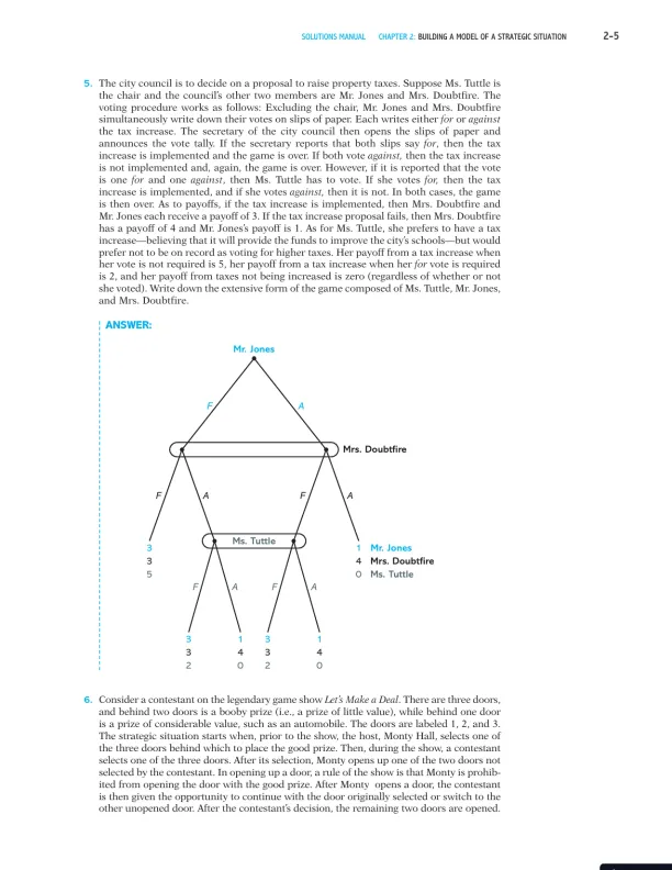 Games, Strategies, and Decision Making Second Edition Solution Manual - Page 6 preview image