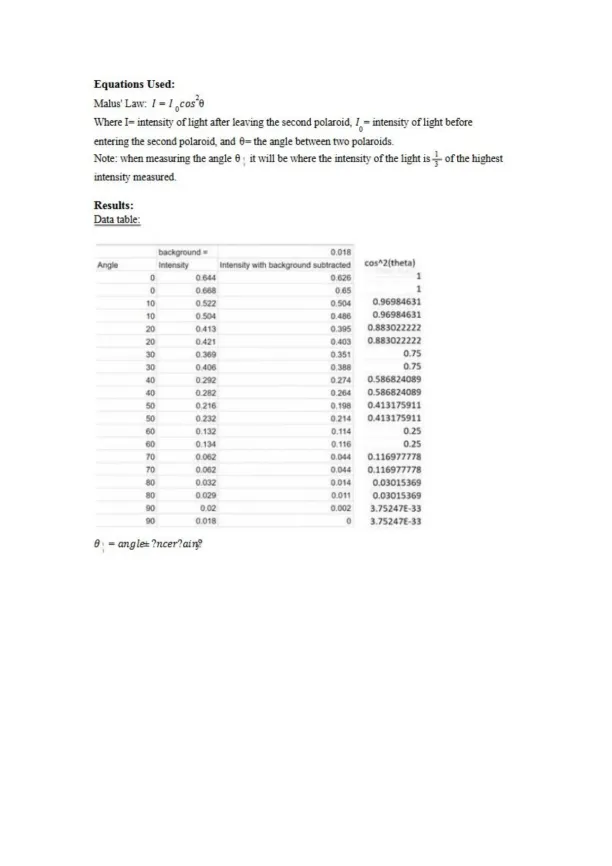 Exploring Light Intensity Through Polarizers - Page 2 preview image