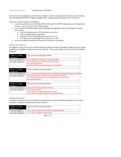 Module 04 Assignment Coding Exercises Worksheet - Page 1 preview image