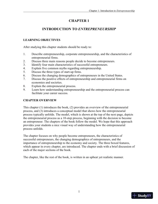 Entrepreneurship: Successfully Launching New Ventures, 6th Edition Solution Manual - Page 19 preview image