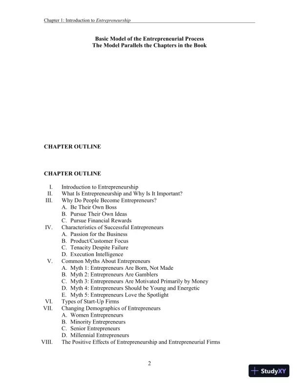 Entrepreneurship: Successfully Launching New Ventures, 6th Edition Solution Manual - Page 20 preview image