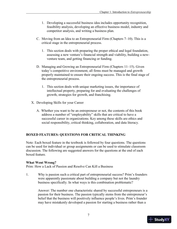 Entrepreneurship: Successfully Launching New Ventures, 6th Edition Solution Manual - Page 25 preview image