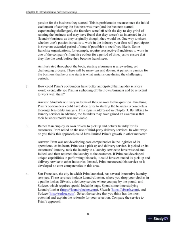 Entrepreneurship: Successfully Launching New Ventures, 6th Edition Solution Manual - Page 26 preview image
