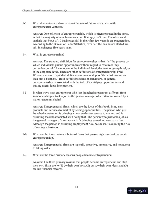 Entrepreneurship: Successfully Launching New Ventures, 6th Edition Solution Manual - Page 30 preview image