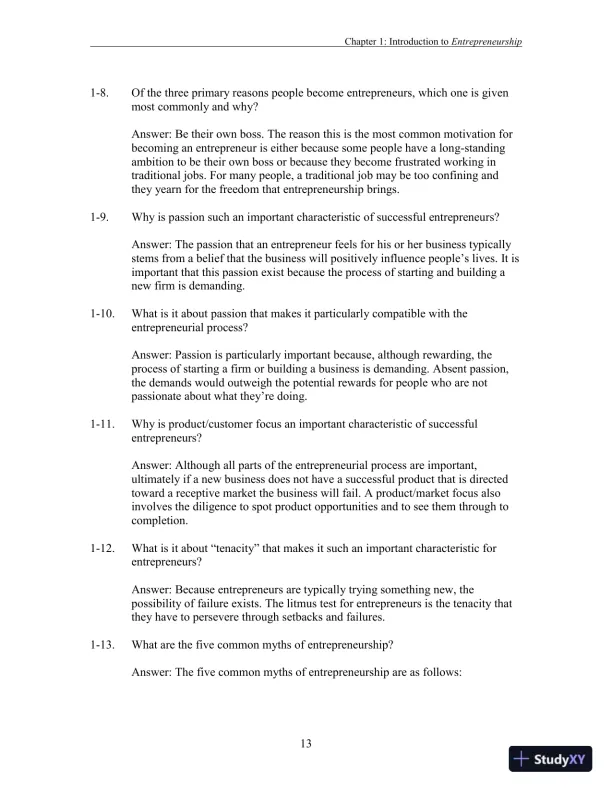 Entrepreneurship: Successfully Launching New Ventures, 6th Edition Solution Manual - Page 31 preview image