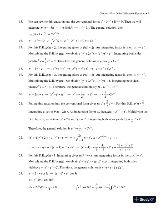Solution Manual for Elementary Differential Equations with Boundary Value Problems, 2nd Edition - Page 12 preview image