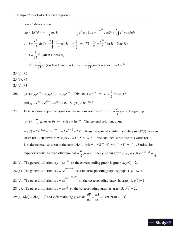 Solution Manual for Elementary Differential Equations with Boundary Value Problems, 2nd Edition - Page 13 preview image