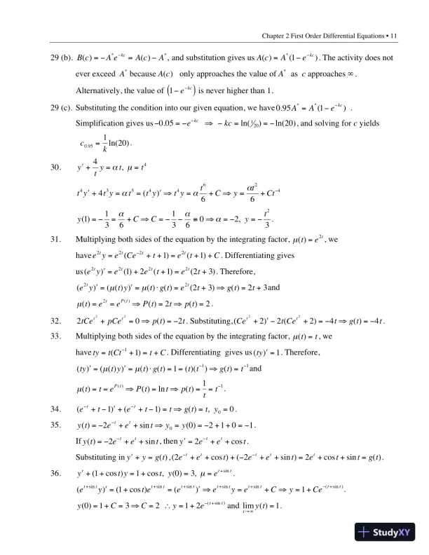 Solution Manual for Elementary Differential Equations with Boundary Value Problems, 2nd Edition - Page 14 preview image