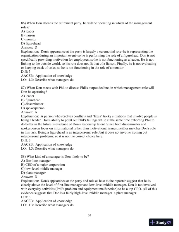 Test Bank for Fundamentals of Management , 10th Edition - Page 31 preview image