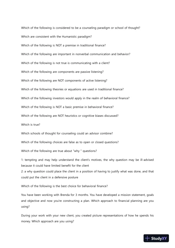 Liberty University BUSI352 Quiz 1 Complete Solutions Correct Answers Key - Page 4 preview image