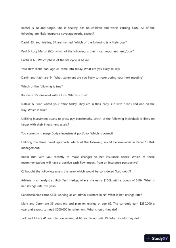 Liberty University BUSI352 Quiz 1 Complete Solutions Correct Answers Key - Page 5 preview image