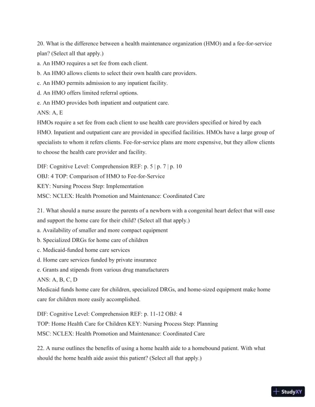 Test Bank For Introduction To Medical-Surgical Nursing, 6th Edition - Page 10 preview image