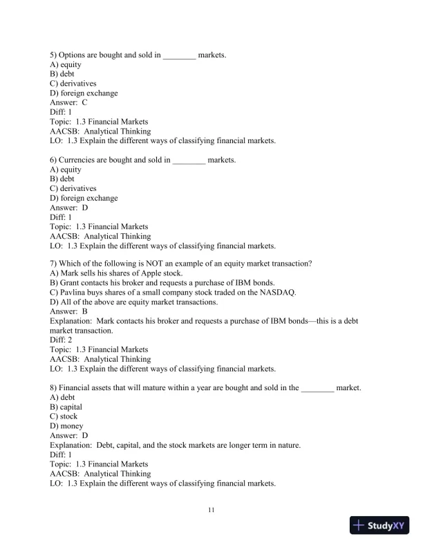 Test Bank for Financial Management: Core Concepts, 4th Edition - Page 13 preview image