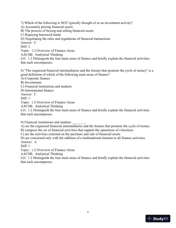 Test Bank for Financial Management: Core Concepts, 4th Edition - Page 8 preview image
