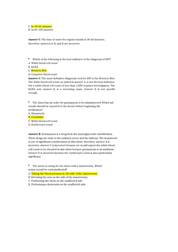 NCLEX PN Test Practice Questions - Page 11 preview image