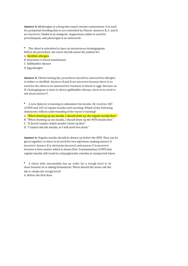 NCLEX PN Test Practice Questions - Page 2 preview image