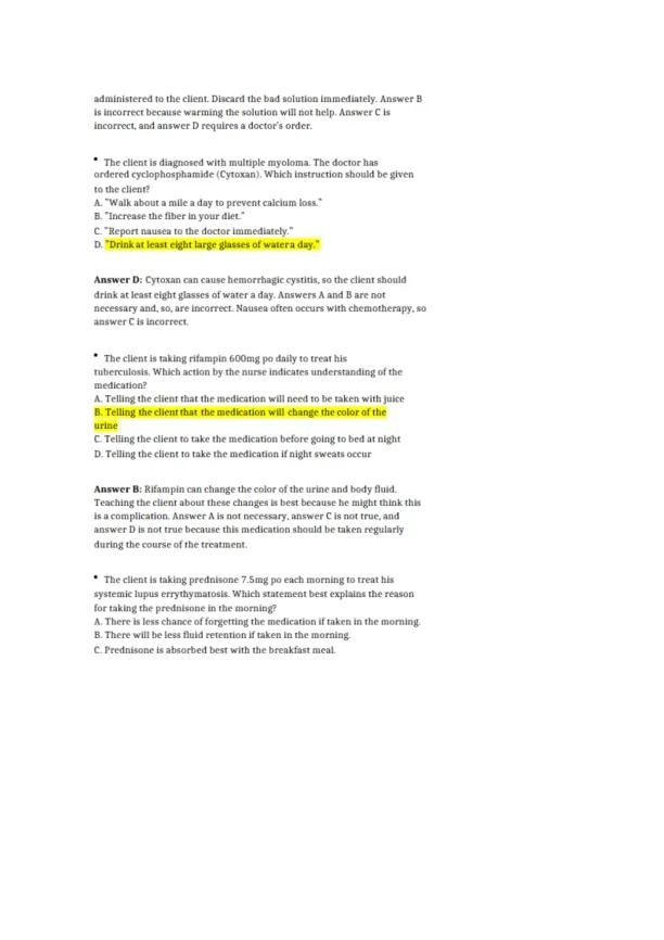 NCLEX PN Test Practice Questions - Page 9 preview image
