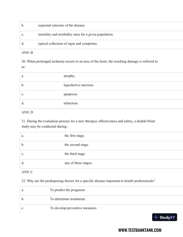Pathophysiology of Disease: An Introduction to Clinical Medicine 8th Edition Test Bank - Page 11 preview image