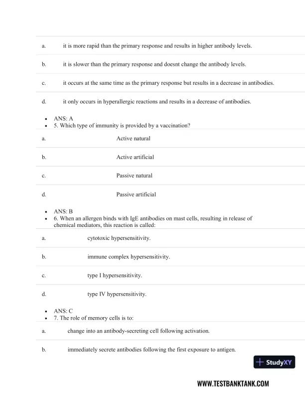 Pathophysiology of Disease: An Introduction to Clinical Medicine 8th Edition Test Bank - Page 25 preview image