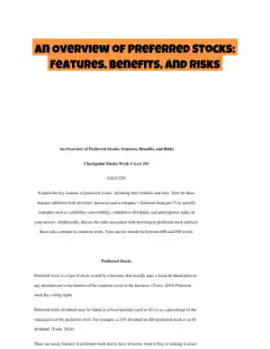 An Overview of Preferred Stocks: Features, Benefits, and Risks
