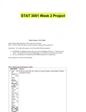 STAT 3001 Week 2 Project