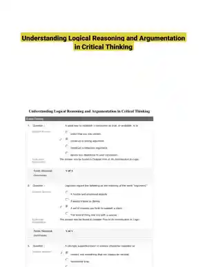 Understanding Logical Reasoning and Argumentation in Critical Thinking