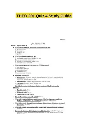 THEO 201 Quiz 4 Study Guide