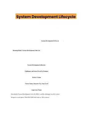 System Development Lifecycle
