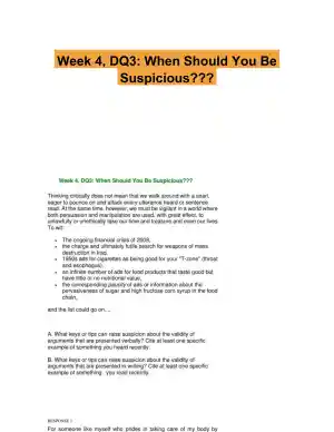 Week 4, DQ3: When Should You Be Suspicious???