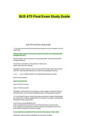 BUS 475 Final Exam Study Guide