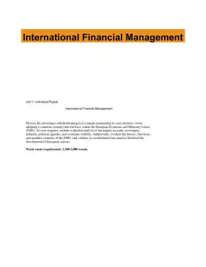 International Financial Management