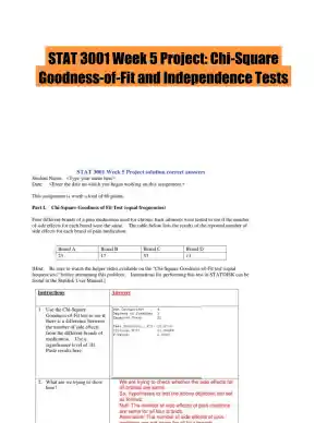 STAT 3001 Week 5 Project: Chi-Square Goodness-of-Fit and Independence Tests
