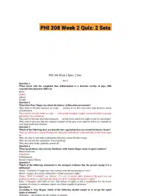 PHI 208 Week 2 Quiz: 2 Sets