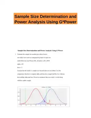 Sample Size Determination and Power Analysis Using G*Power