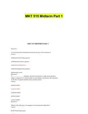 MKT 515 Midterm Part 1