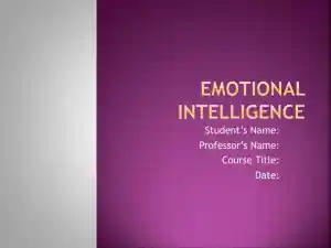 Emotional Intelligence