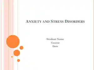 Anxiety And Stress Disorders