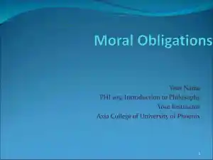 Moral Obligations