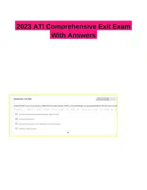 2023 ATI Comprehensive Exit Exam With Answers (35 Solved Questions)
