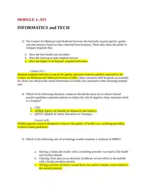 ATI Comprehensive Practice Exam With Answers (50 Solved Questions)