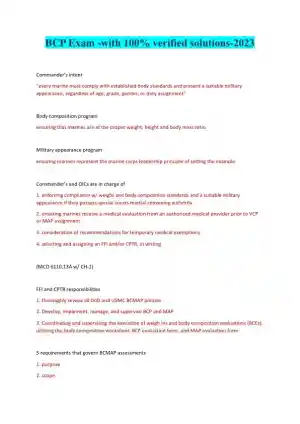 2023 BCP Medicine Practice Exam With Answers (79 Solved Questions)