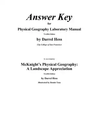 Solution Manual for Physical Geography Laboratory Manual, 12th Edition