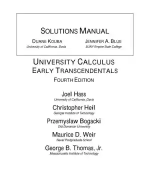 Solution Manual for University Calculus: Early Transcendentals , 4th Edition