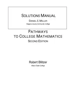 Solution Manual for Pathways to College Mathematics, 2nd Edition
