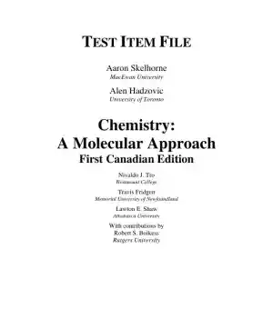 Chemistry: The Central Science , 12th Edition Test Bank