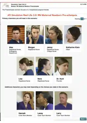 ATI RN Maternal Newborn Preeclampsia Simulation Real Life 3.0 With Answers (11 Solved Questions)